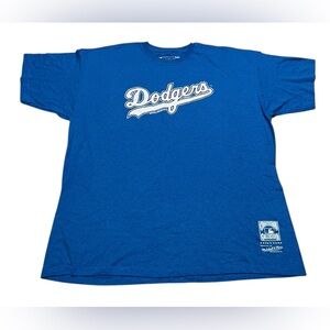 Mitchell & Ness Los Angeles‎ Dodgers MLB Cooperstown T-Shirt Men's XXL Blue NWT